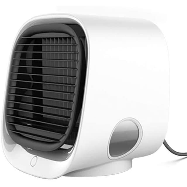Luftkøler 4-i-1 ventilator / luftfugter / luftrenser med LED Hvid