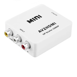RCA til HDMI-adapter/signalomformer Hvid