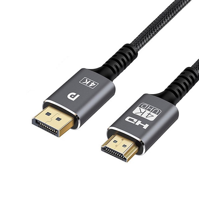 HDMI-kabel DP-HDMI 4K 30Hz Sort 300 x 0.4 cm 2