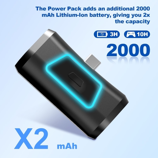 PS5 Playstation 5 Control 2000mAh PowerBank eksternt batteri