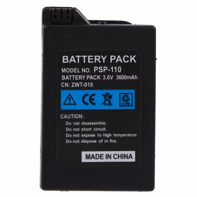 Batteri til Sony PSP-1000 3,6V 3600mAh