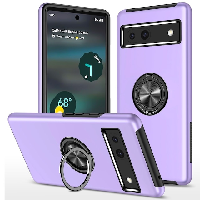 Til Google Pixel 8a Fingerring Kickstand Hybrid Taske