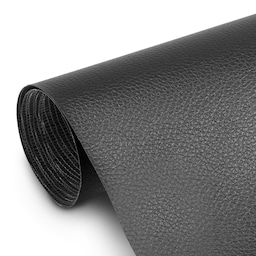 Selvklæbende reparationsplaster syntetisk læder 50x138 cm Sort