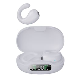Air conduction trådløse øretelefoner hovedtelefoner Bluetooth 5.3 ENC Hvid