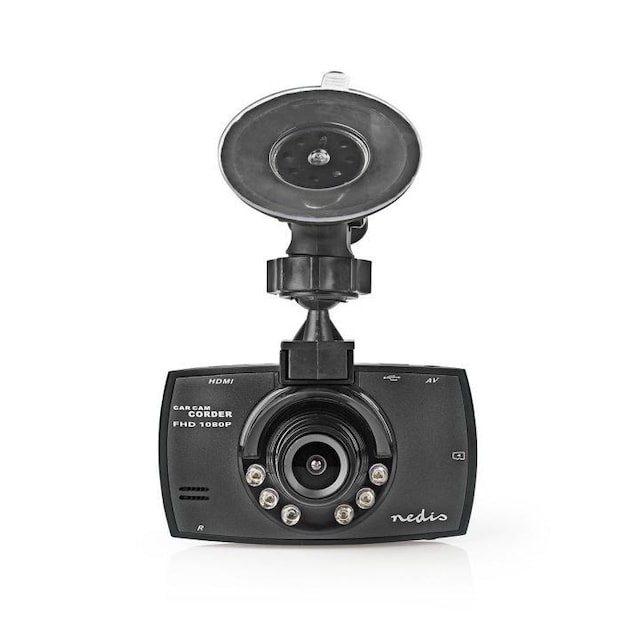 Nedis Dash Cam | 1080p@30fps | 12.0 MPixel | 2.7 "" | LCD | Parkeringssensor | Bevægelsesdetektering | Mørkegrå