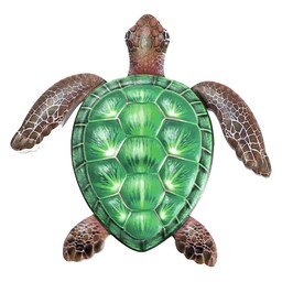 Skildpadde Vægskilt Have Ornament 30,3x28x1,8cm - Grøn