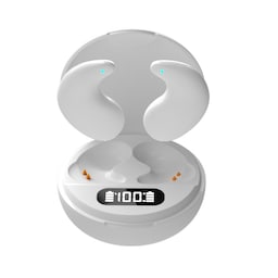 In-ear trådløse øretelefoner Bluetooth 5.3 højkvalitets lyd batteriskærm Hvid