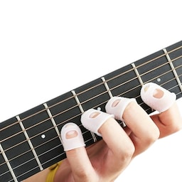 Guitar fingerbeskytter silikone 25 stk Gennemsigtig