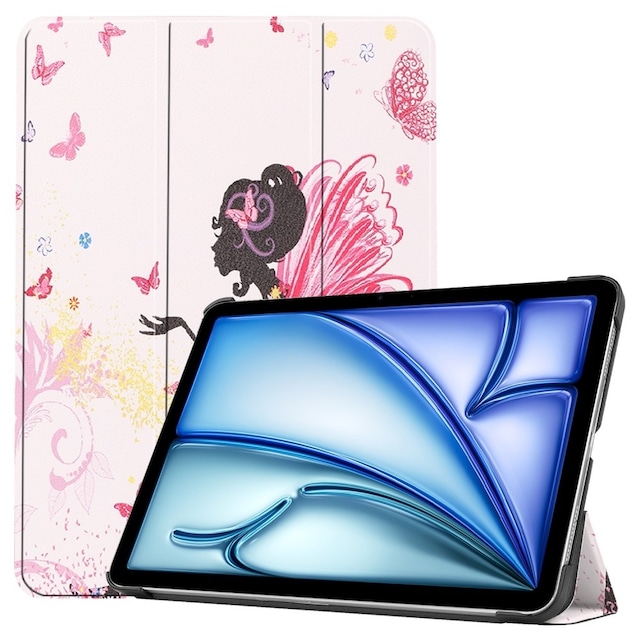 Til iPad Air 11 (2024) Etui Tre-fold Stativ Tablet Cover - Girl