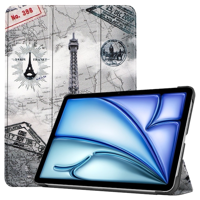 Til iPad Air 11 (2024) Etui Tre-fold Stativ Tablet Cover - Tower