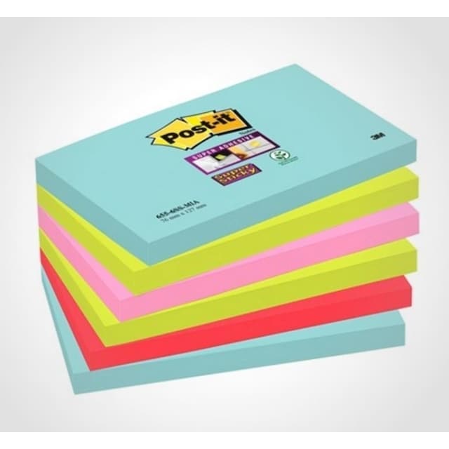 3M Post-it Super-Sticky stafet 76 x 127 mm