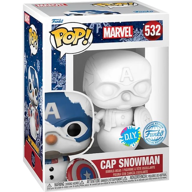 Funko Pop! Exclusive Marvel Cap Snowman figur