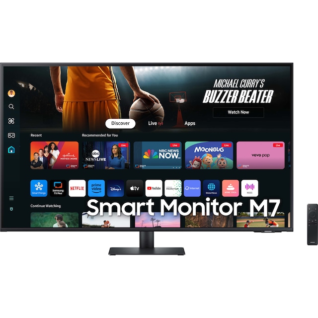 Samsung Smart Monitor M7 43" skærm (sort)