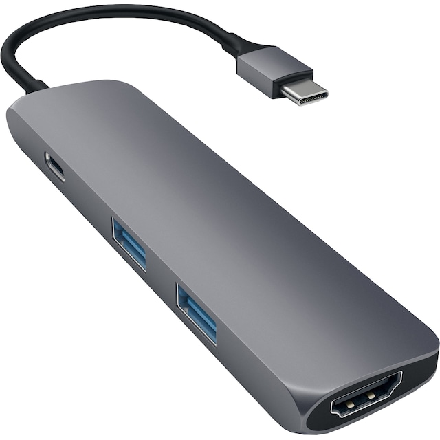 Satechi Type-C Slim Multi-port Adapter 4K Space Gray