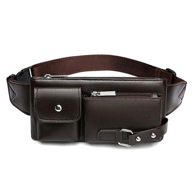 Business messenger bag skuldertaske taljetaske Brun