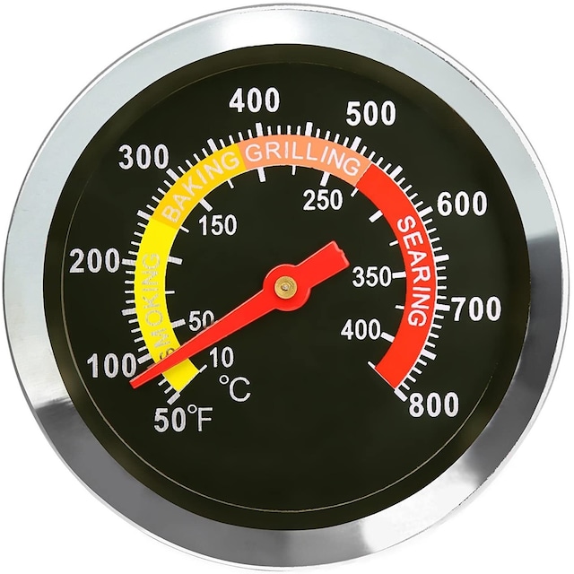 Analogt grilltermometer til grill & ovn Rustfrit stål