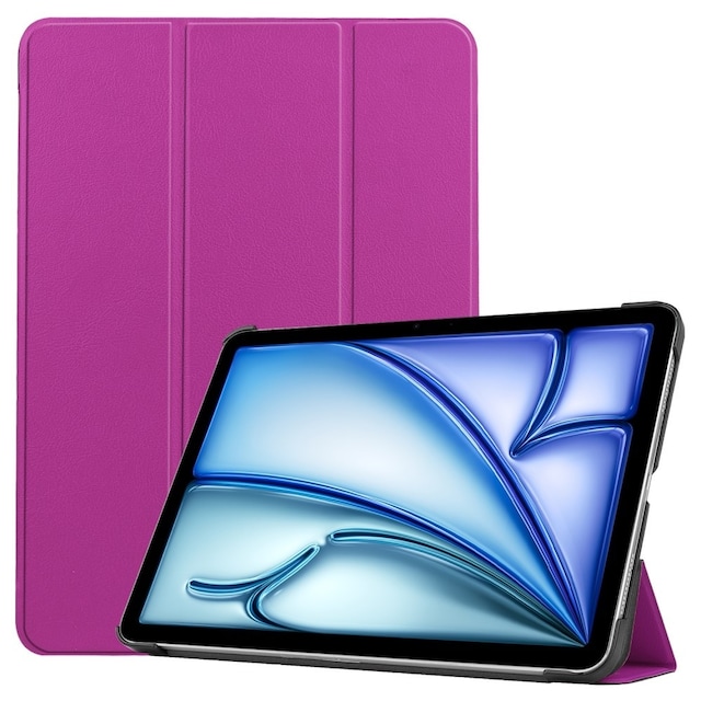 Til iPad Air 11 (2024) Etui Tre-fold Stativ Tablet Cover - Lilla