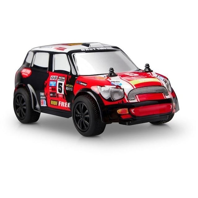 Radiostyret rallybil i skala 1/28 - Mini Cooper