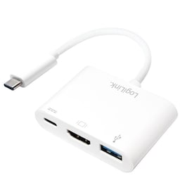 LogiLink USB-C -> HDMI + USB-C + USB