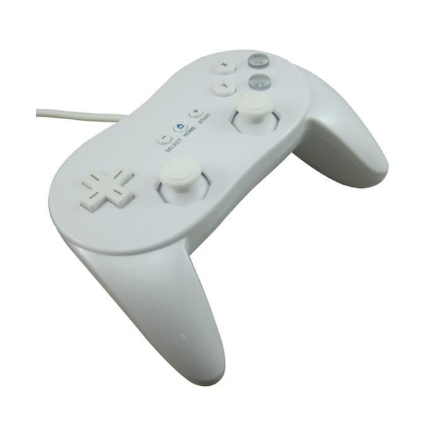 Classic Controller Pro til Nintendo Wii (hvid)