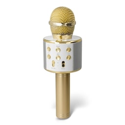 Forever BMS-300 Lite Bluetooth-karaokemikrofon med højttaler, guld