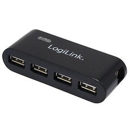 LogiLink USB 2.0-hub 4-port Svart (UA0085)