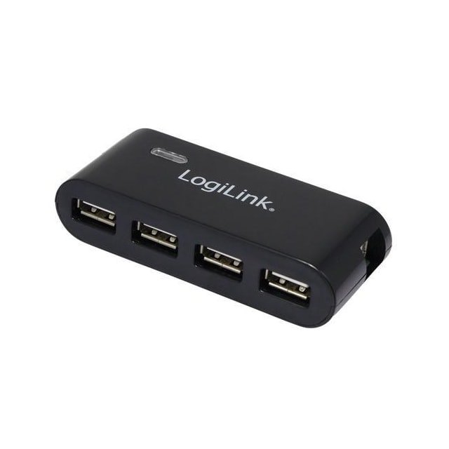 LogiLink USB 2.0-hub 4-port Svart (UA0085)