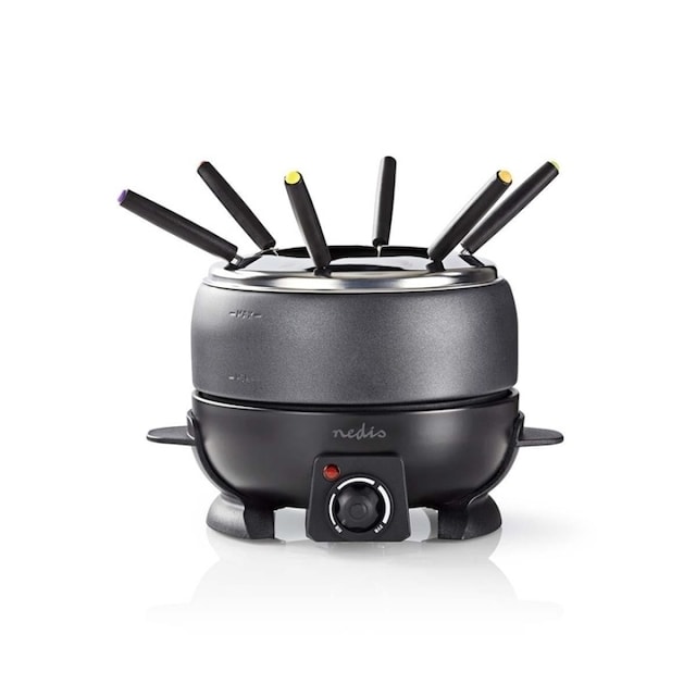 Nedis Fondue Set | 6 Personer | 2.3 l | Justerbar temperaturkontrol | 800 W | Cool berøringshåndtag | Skridsikker bund | Overophedningsbeskyttelse