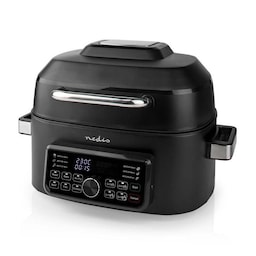 Nedis Hot Air Fryer | 6 l | Timer: 120 min | Antal forudindstillede programmer: 7 | Digital | Sort