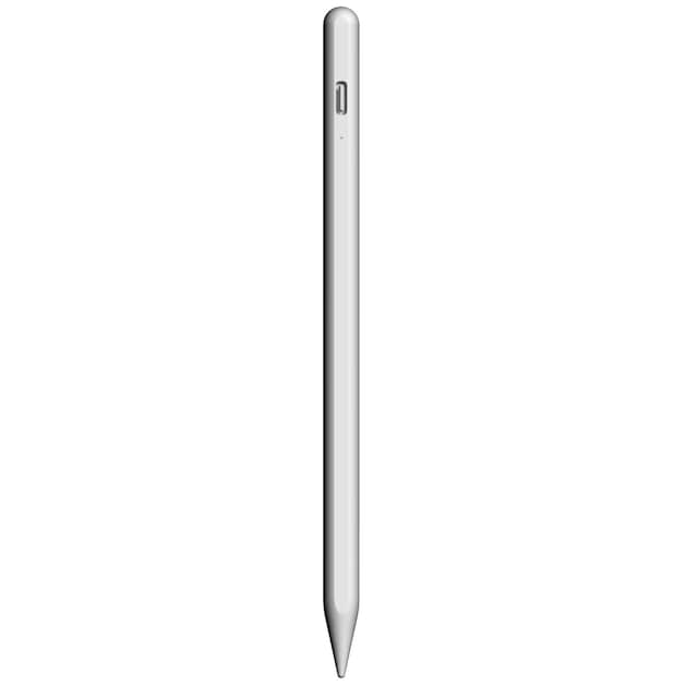 Kapacitiv pen med batteriindikator Hurtigopladning til iPad Hvid