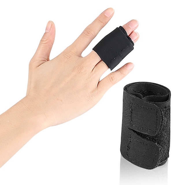 Fingerbandage med beskyttelse til to fingre Sort M
