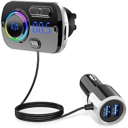 Trådløs FM-sender til bilen Bluetooth 5.0 QC3