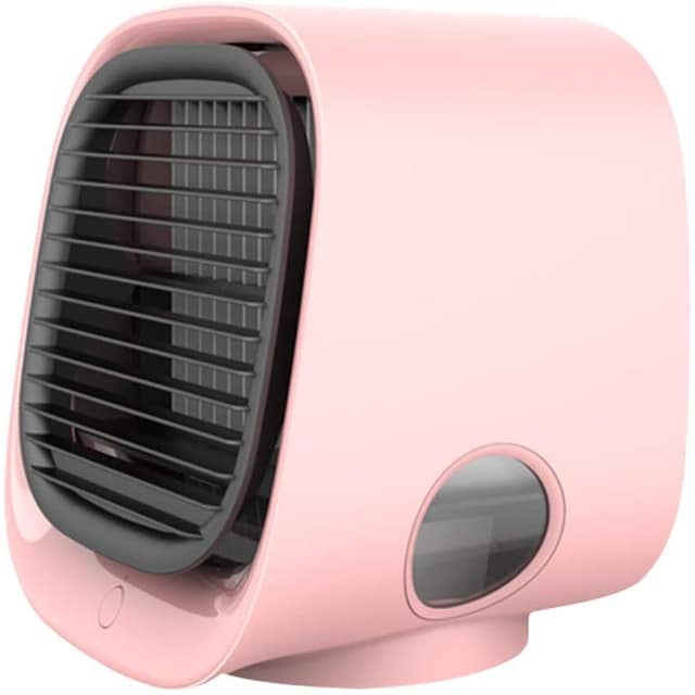 Luftkøler 4-i-1 ventilator / luftfugter / luftrenser med LED Pink