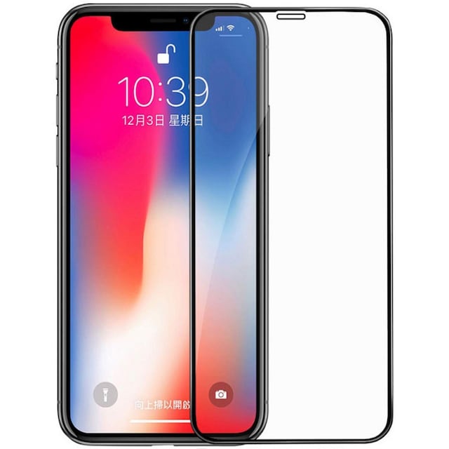 Skærmbeskytter iPhone 11 med sort kant