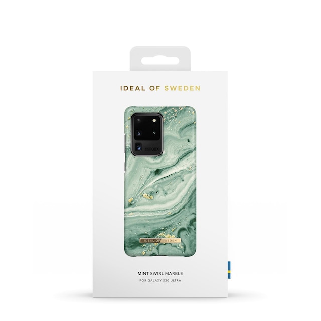 Printed Case Galaxy S20 Ultra Mint Swirl Marble