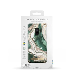 Printed Case Galaxy S9 Golden Jade Marble