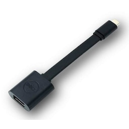 DELL USB-C - USB-A 3.0, 0,131 m, USB-C, USB-A 3.0, Sort