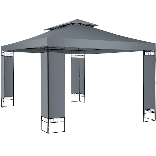 Havepavillon Leyla 3,9x2,9m - anthrazit