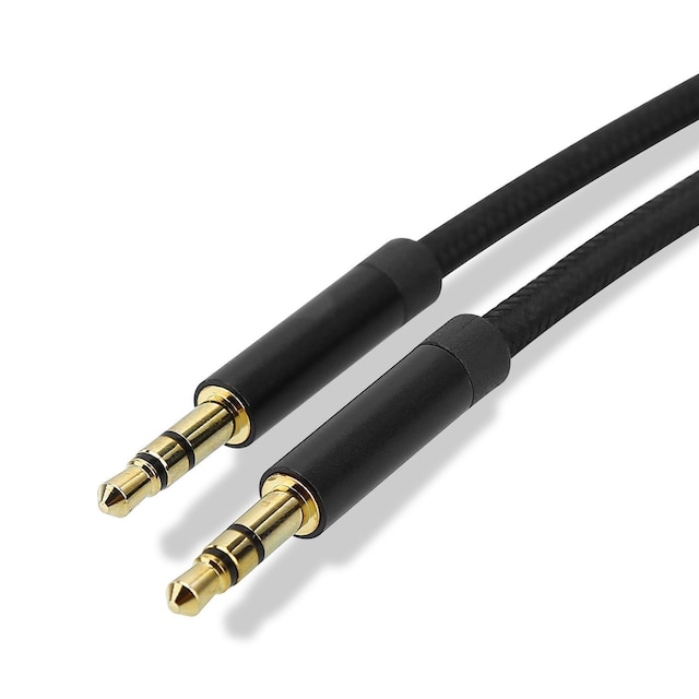 Aux-kabel 3,5 mm lydkabel 2m Stereo jack-kabel