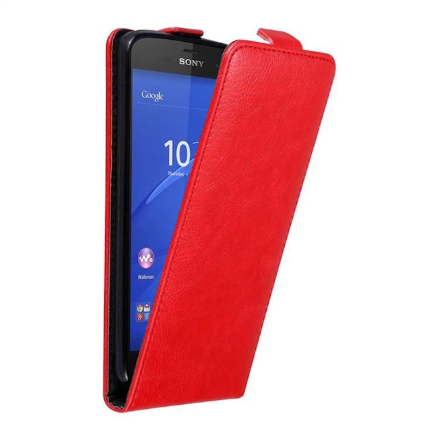 Sony Xperia Z3 COMPACT Pungetui Flip Cover (Rød)