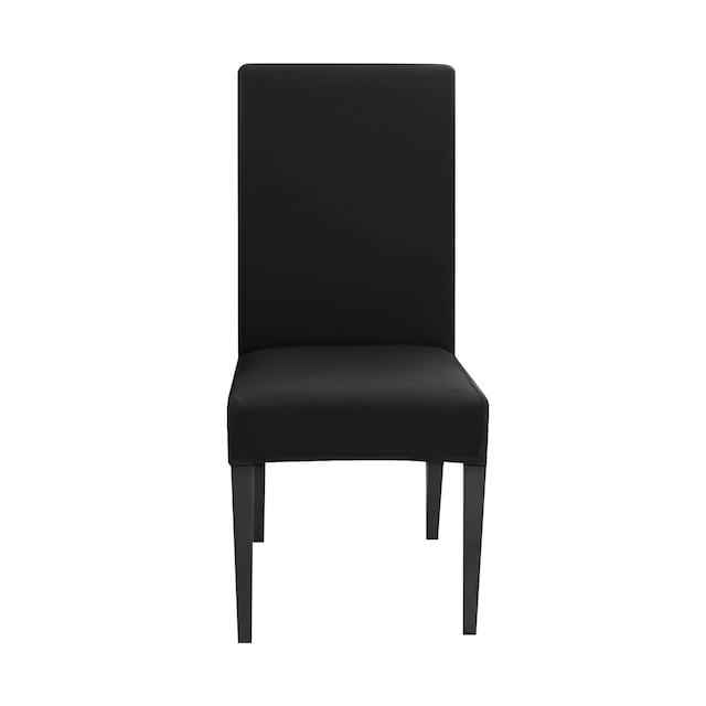 4x Stolebetræk polstring til stol (sort)