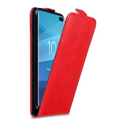 Samsung Galaxy S10 PLUS Pungetui Flip Cover (Rød)
