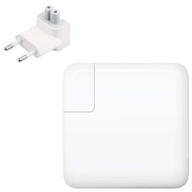 61W USB-C strømadapter til Macbook Pro 13"", hvid