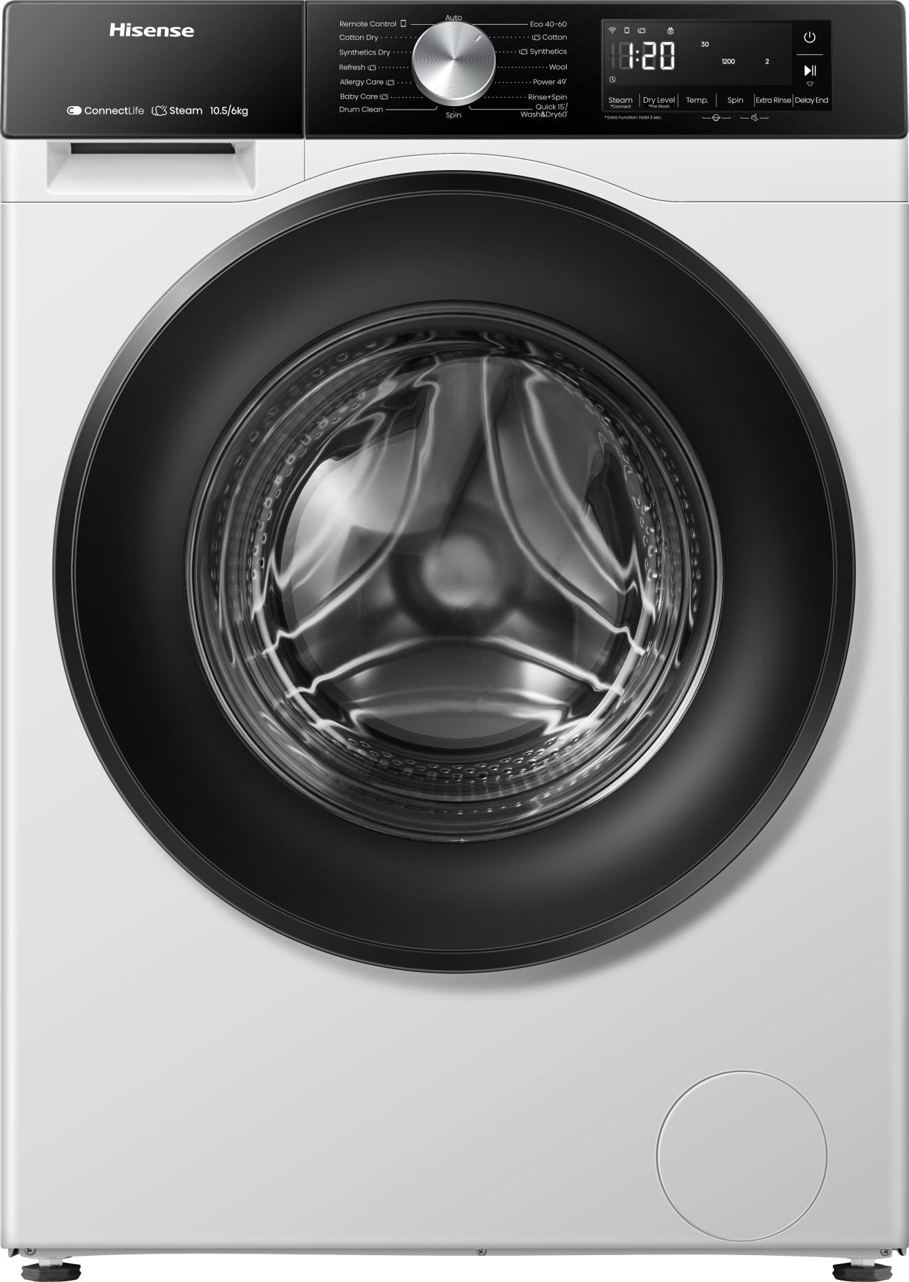 Hisense Kombineret vaskemaskine/tørretumbler HWD3S1X614