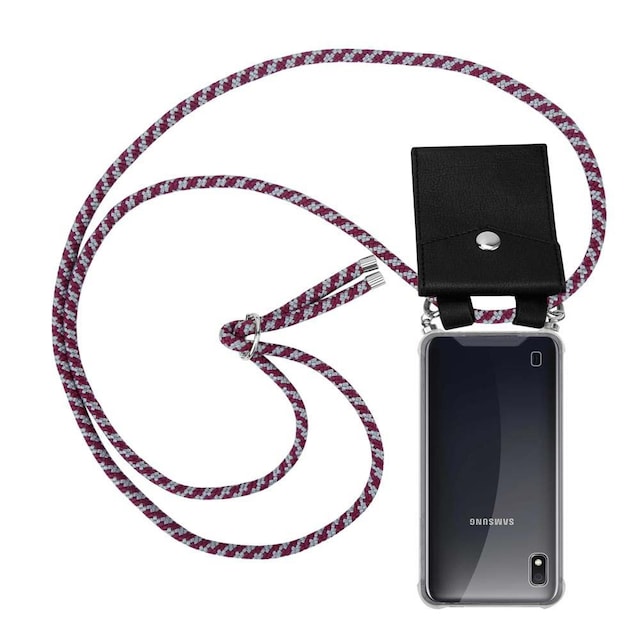 Etui Samsung Galaxy A10 / M10 Cover Kæde (Rød)