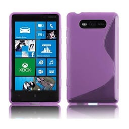 Nokia Lumia 820 Etui Case Cover (Lilla)
