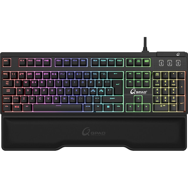 QPAD MK75 gaming-tastatur (sort)