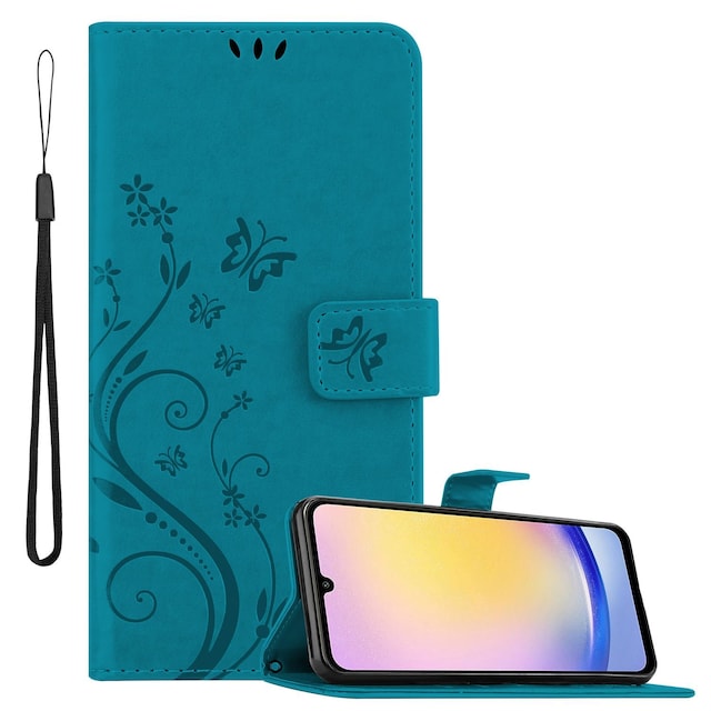 Samsung Galaxy A25 Pungetui Cover Case (Blå)