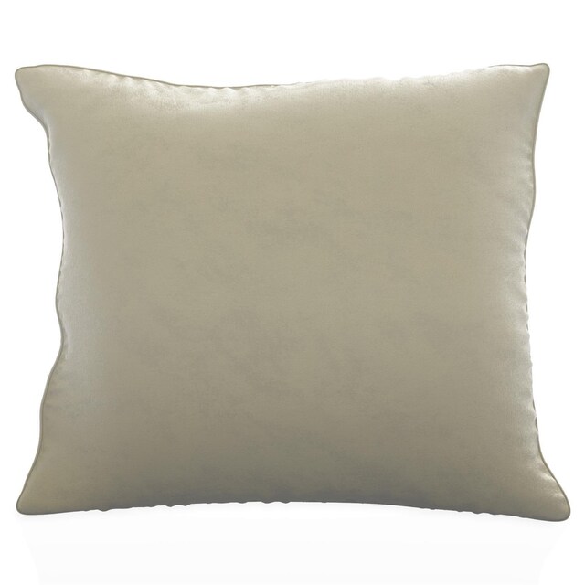 Pudebetræk 40x40 cm dekorativt i fløjl (beige)