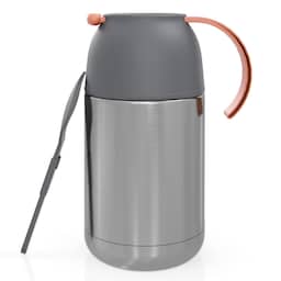 Termokande 650 ml Kaffe Te termoflaske Termokrus (grå)